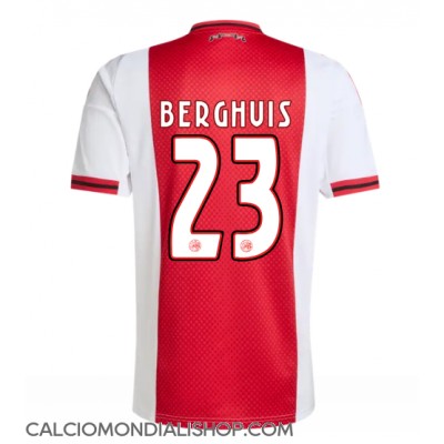 Maglie da calcio Ajax Steven Berghuis #23 Prima Maglia 2025-26 Manica Corta Maglie da calcio Ajax Steven Berghuis #23 Prima Maglia 2025-26 Manica Corta